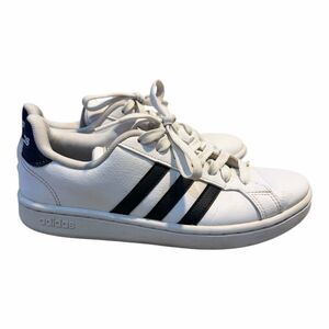 ADIDAS Women’s White Black Lace Up Grand Court Sneakers 7